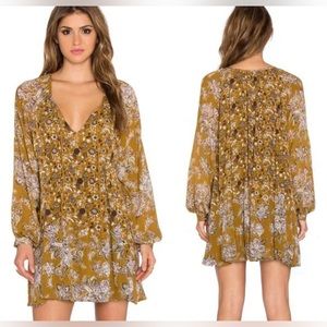 Free people lucky loosie yellow dress
